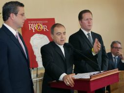 García Padilla dijo que Power y Giralt representa la primera gesta autonómica de Puerto Rico. EFE /