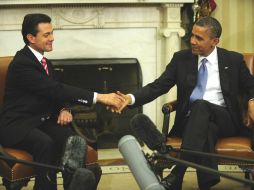 El Presidente Peña Nieto se reunirá con su homólogo de EU, Barack Obama, el próximo mes de mayo. ARCHIVO /
