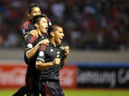 Jugadores del Tri festejan durante un partido. ARCHIVO /