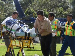 El lesionado fue entregado a personal especializado del área de quemados del Centro Médico de Occidente, para su mejor atención. ESPECIAL /