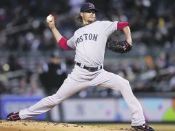 Dominante. Clay Buchholz, de las Medias Rojas, mantuvo a raya al ataque de los otrora “bombarderos del Bronx” en su propio patio. AFP /