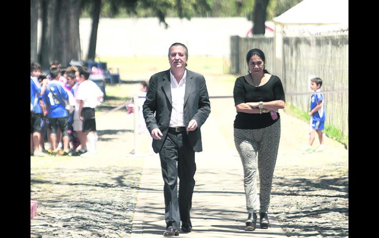 Jorge Vergara, dijo a los jugadores del Rebaño que estaba orgulloso de la entrega que mostraron ante el América. EL INFORMADOR /