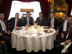 El secretario de Gobernación se reúne con gobernadores de Guerrero, Chiapas y Oaxaca, entre otras figuras. NTX /
