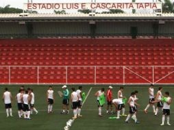 Imagen del entrenamiento en el estadio Luis E. Cascarita Tapia tomada de la página de la Femexfut. ESPECIAL /