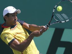 Julio César Campozano en acción durante el juego. AP /