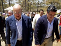 En la imagen, Juan José Guerra Abud, titular de la Semarnat, y Aristóteles Sandoval, gobernador de Jalisco.  /