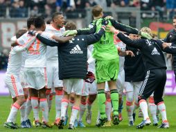 Jugadores del Bayern Múnich festejan el título de la Bundesliga. AFP /