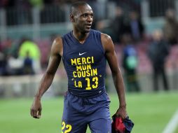 Eric Abidal regresó a la actividad oficial luego de su transplante de higado. AFP /