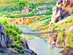 Arquitectura. Entre las montañas se encuentra la bella Misión de Statevó, construida entre 1760 y 1764. ESPECIAL /