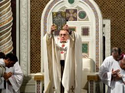 El Pontífice en la oración que sustituye al Ángelus durante la Pascua. AFP /