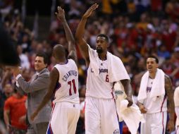 El duelo californiano culmina con la celebración de los Clippers. AP /