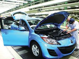 Acelera. En el 2015 la planta de Mazda en Salamanca alcanzará un ritmo de producción de 230,000 unidades anuales. ESPECIAL /