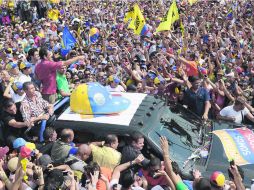 El aspirante a la presidencia de Venezuela, afirma que la candidatura del presidente encargado va en franca caída. AFP /