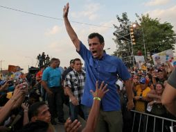 Henrique Capriles indica que Venezuela necesita un cambio para tener un gobierno que una al país y cumpla. AP /
