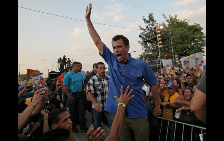 Henrique Capriles indica que Venezuela necesita un cambio para tener un gobierno que una al país y cumpla. AP /