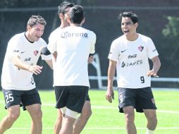Alegría. El campamento del Atlas luce contento ante la posibilidad de lograr la ansiada salvación en el 'Alfonso Lastras', de San Luis. MEXSPORT /