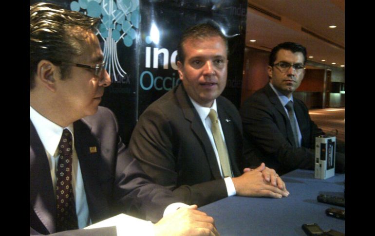 También pretenden lograr una contribución más equitativa. Izquierda a derecha. Marco Antonio Padilla, Luis Aguirre y Mario Corona.  /