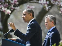 Barack Obama ofrece discurso sobre el proyecto presupuestario para el año fiscal 2014. EFE /
