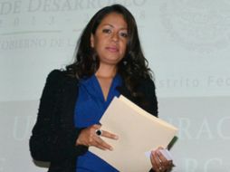 Mariana Benítez señala que la PGR busca una mayor certeza y seguridad jurídica para la sociedad mexicana. ARCHIVO /
