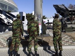 Norcorea podría lanzar ''en cualquier momento'' su misil Musudan, que tiene un alcance de entre tres mil y cuatro kilómetros. EFE /