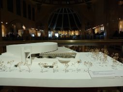 En exposición en Bellas artes, se exhiben maquetas y fotografías de la obra del innovador arquitecto.  /