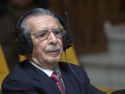 José Efraín Ríos Montt enfrenta un juicio por el genocidio de al menos mil 771 indígenas de la etnia ixil. EFE /