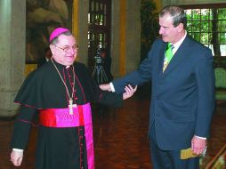 Giuseppe Bertello, posible futuro primer ministro del Vaticano, fue nuncio apostólico en México durante el sexenio de Vicente Fox. ARCHIVO /