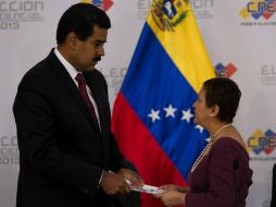 Maduro se impuso a Capriles por siete millones 563 mil 747 votos. EFE /