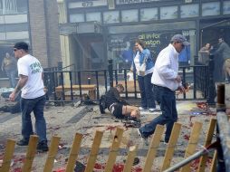 Aspecto de la zona donde ocurrió uno de los estallidos este lunes en Boston. ARCHIVO /