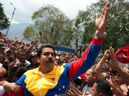 Nicolás Maduro arremete contra funcionarios de Estados Unidos al compararlos con los dirigentes de la derecha venezolana. EFE /