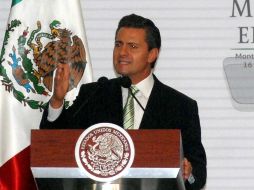 Peña Nieto participó en el foro México en Paz, con relación al PND, efectuado en Monterrey. NTX /