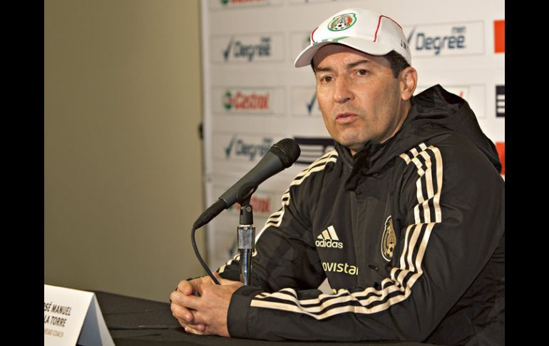 El técnico de la Selección Nacional fue el único que atendió a la prensa en San Francisco. MEXSPORT /