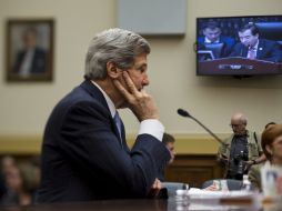 El secretario de Estado de Estados Unidos, John Kerry, comparece en la Cámara de Representantes. EFE /