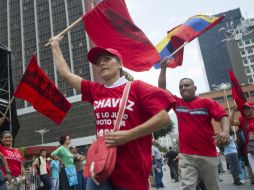 Chavistas muestran su respaldo al presidente electo Nicolás Maduro. AFP /