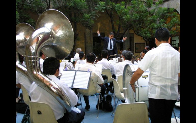 La Banda de Música del Estado, dirigida por el maestro Federico Palacios Jiménez. ARCHIVO /