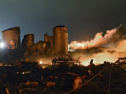 En la zona de la planta de fertilizantes de West City habitan dos mil 800 personas. EFE /