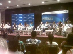 En su participación, los niños leyeron diez puntos, en lengua indígena y español, con otras peticiones.  /