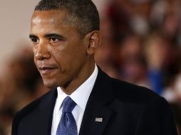 Barack Obama habla durante un servicio interreligioso en honor de las tres víctimas por las explosiones en Boston. EFE /