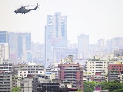 En ruta. El presidente electo de Venezuela viajó en helicóptero (foto) a Lima, a la cumbre de la Unasur. AFP /