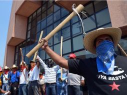 Maestros entraron por la fuerza a las instalaciones del Congreso de Guerrero. NTX /