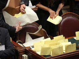 Recuento de votos para la elección del nuevo presidente. EFE /