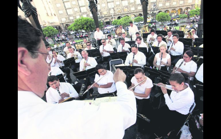 Popular. La Banda de Música del Estado, con Federico Palacios a la batuta. EL INFORMADOR /