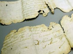 La carta está escrita en español antiguo. EFE /