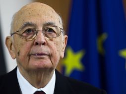 Tras cinco rondas de votos sin un ganador, Napolitano fue reelegido en la sexta. ARCHIVO /