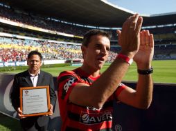 Por cuestiones de seguridad, Pablo no se acerca a la afición. MEXSPORT /