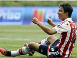 El joven delantero jugó lastimado el resto del partido. ARCHIVO /