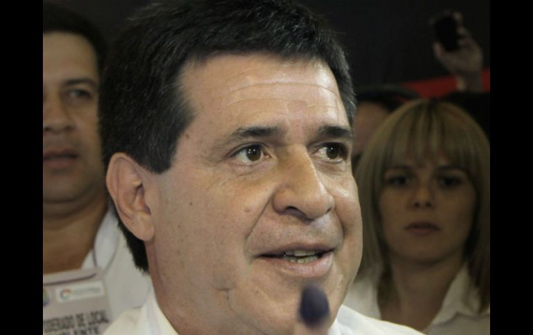 Horacio Cartes basó su denuncia ante la Fiscalía en el testimonio de un supuesto militar que le alertó del atentado. AP /