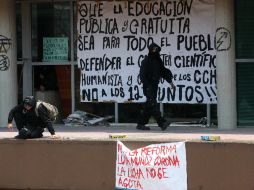 Los estudiantes del CCH buscan una educación pública, gratuita, científica y humanística. EFE /