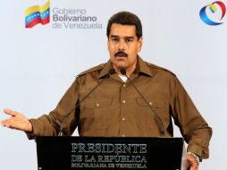 Nicolás Maduro durante la presentación de los cambios en su gabinete. EFE /