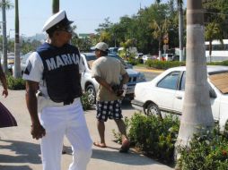 El comandante de la Marina dijo que la Armada de México continuará con apoyo en el combate a la delincuencia organizada en Guerrero. ARCHIVO /